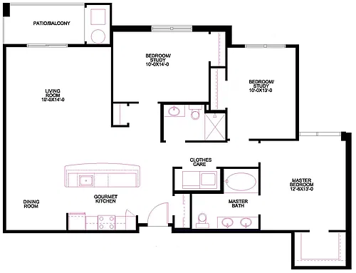 Floor plan The Waterside