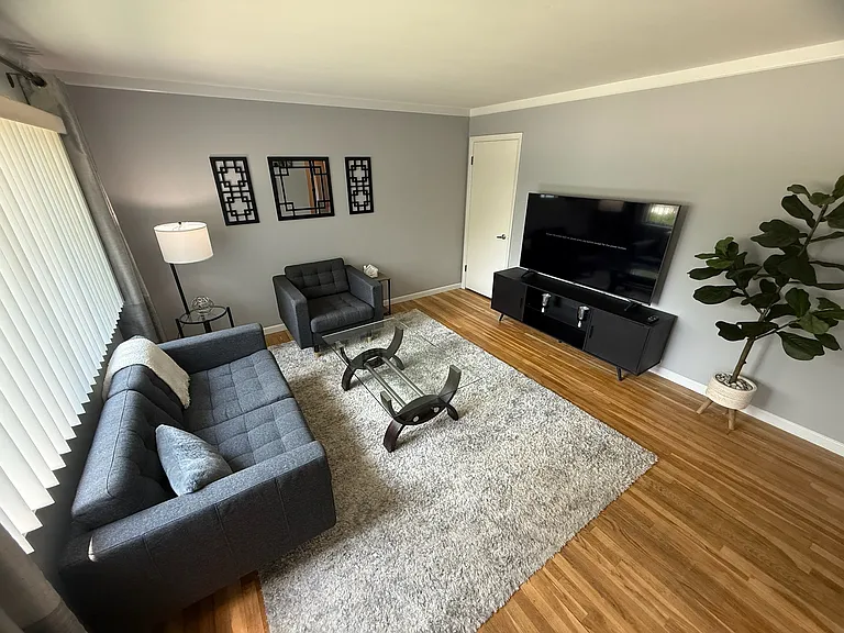 fully furnished living room--view 2