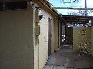 side of building showing door