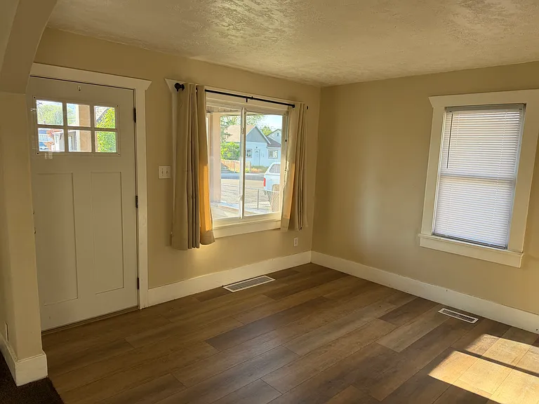 Dining Room and Front door and porch area