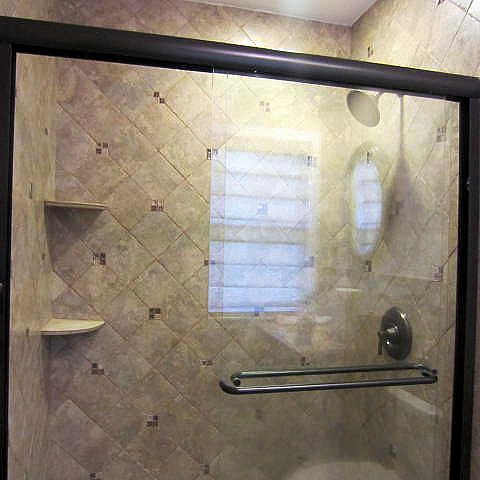 expanded master bath shower