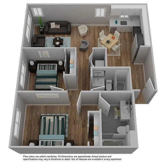 Floor plan C-2X2