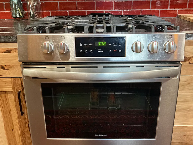 Brand new stainless steel gas stove.