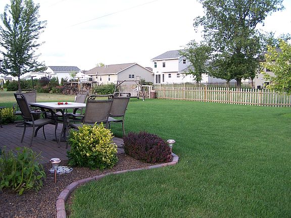 Landscaped and fire area