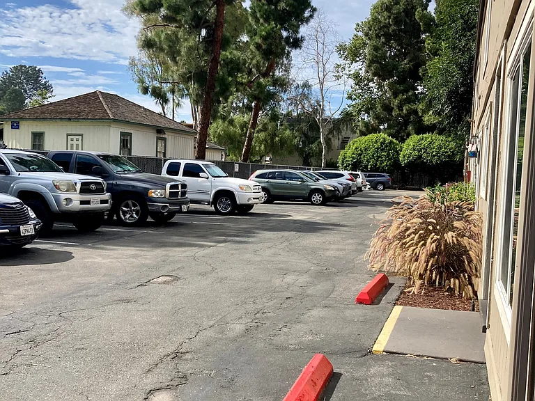 Parking lot at Solana Park Apartments in Solana Beach, Californial