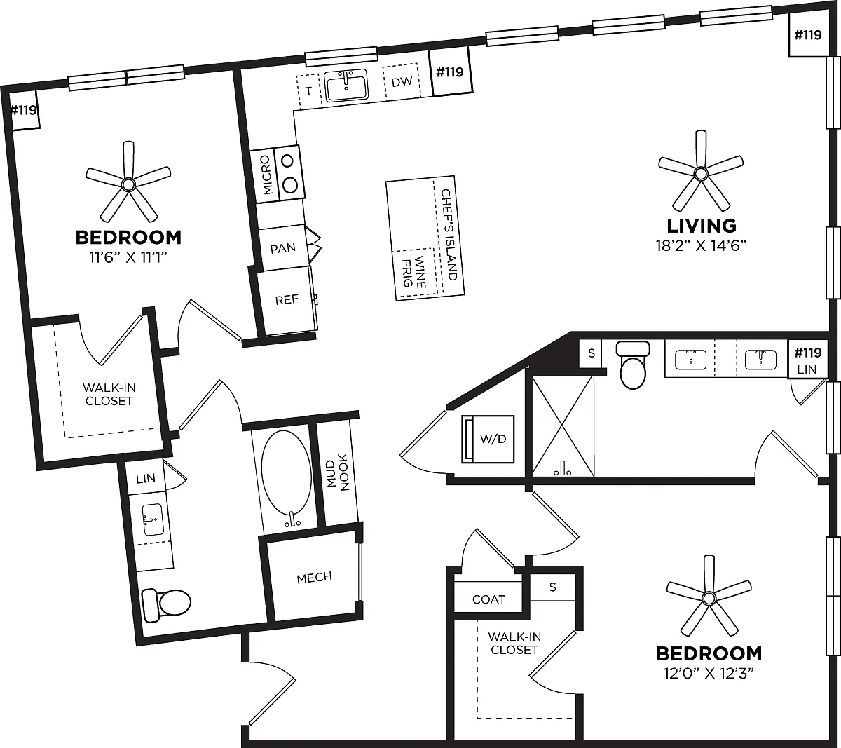 Floor plan 2C