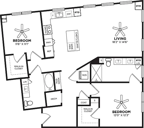 Floor plan 2C