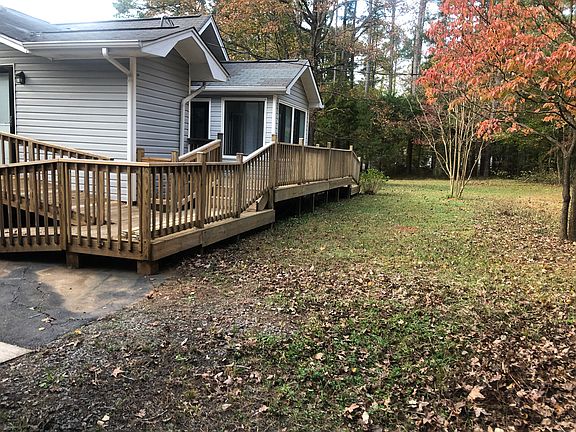 Back yard and deck