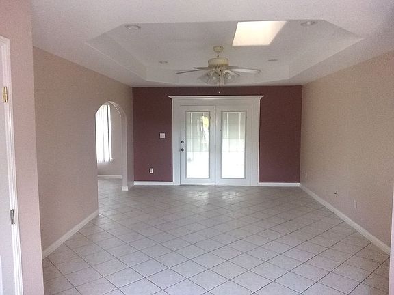 Living room with skylight