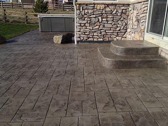 Stamped Concrete Patio 2013