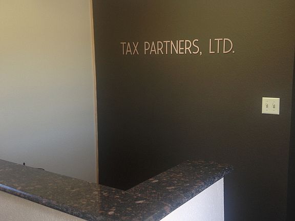 The reception desk is at the front of the unit