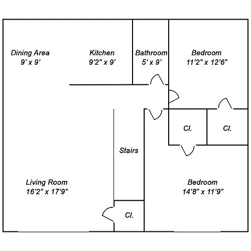 Floor plan 2 Bedroom