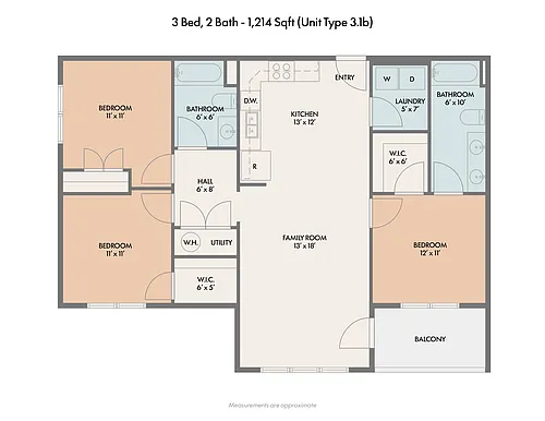 Floor plan 3BR
