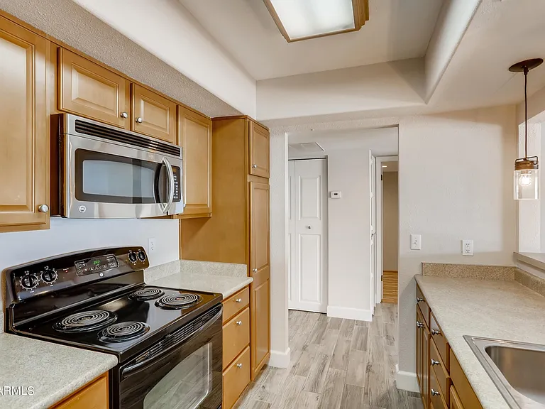 So much storage space - pull out shelves, drawers & even more cupboards.