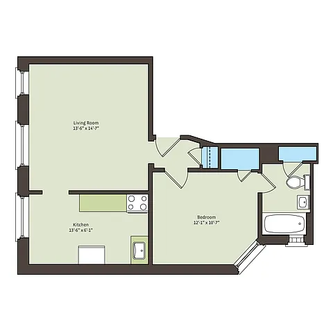 Floor plan 54571bc