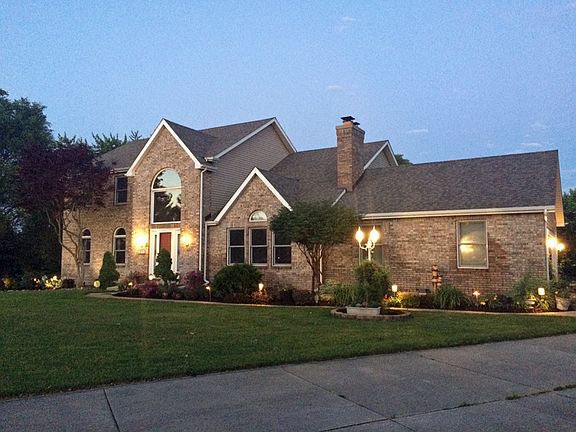 Evening has accent lighting