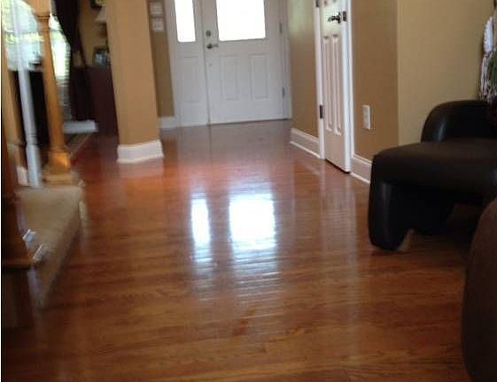 Hardwoods in living area
