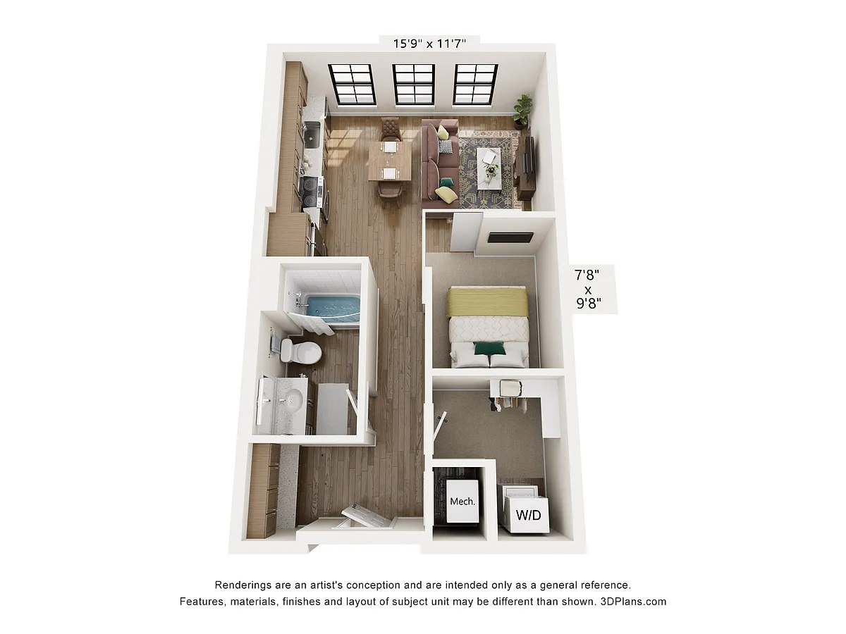 Floor plan The Birdie ADA