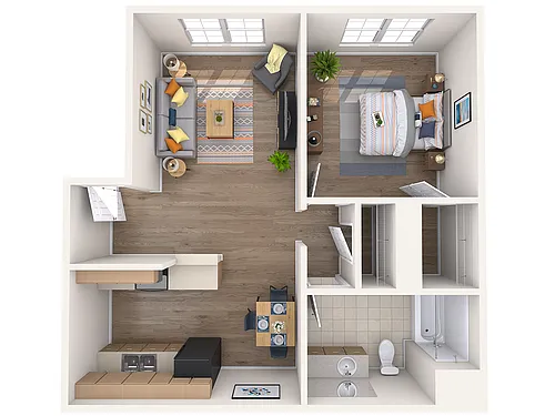 Floor plan 1A 1X1