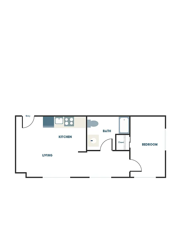 Floor plan 1X1 - C18