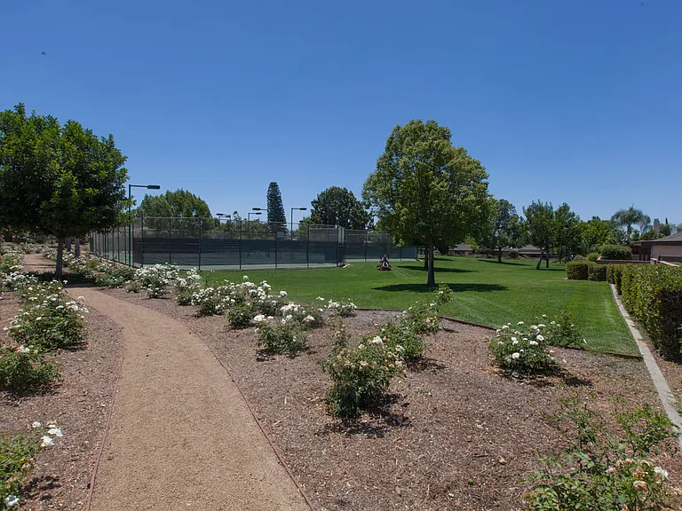 Walking path to Field & Tennis courts