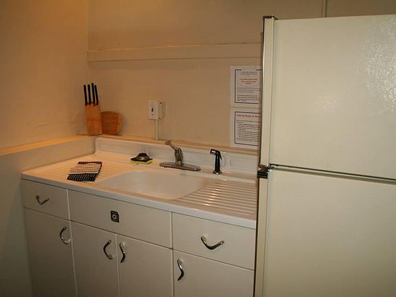 Closer view of vintage kitchen sink