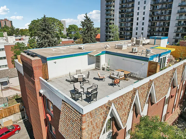Aerial view of deck