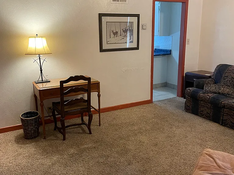 Work space in the living room