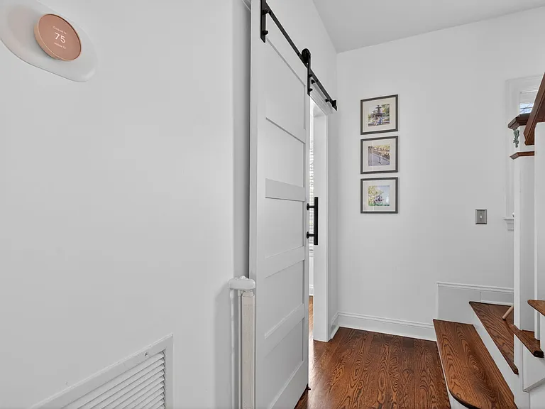 Den with barn door