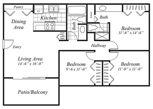 Floor plan C1 Market Rate