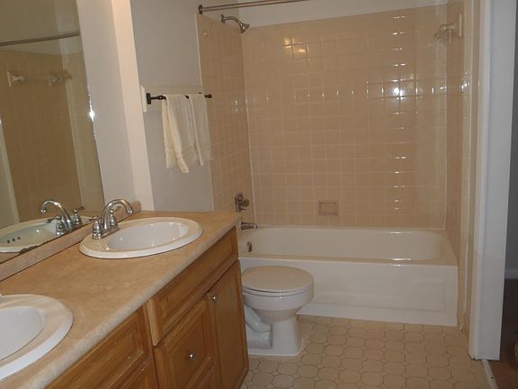 Bathroom with double sinks.