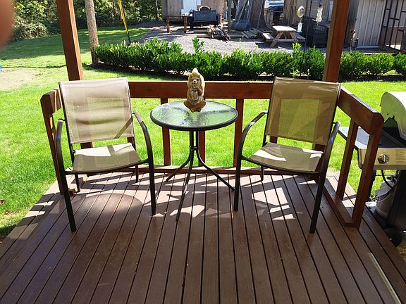Deck across from door