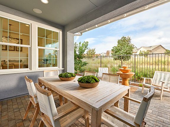 Covered patio backyard