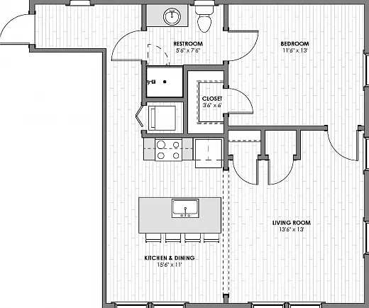 LUX - Corner 1BD LUX - Corner 1BD