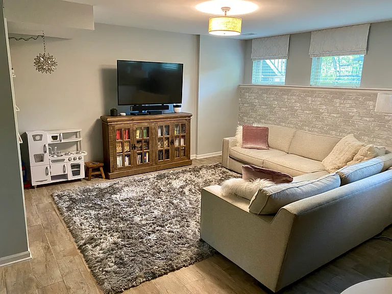 Lower level flex space/office/media room