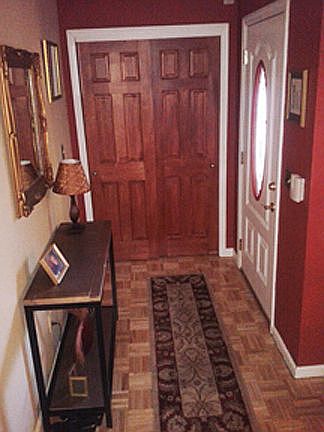 Entry foyer, large closet