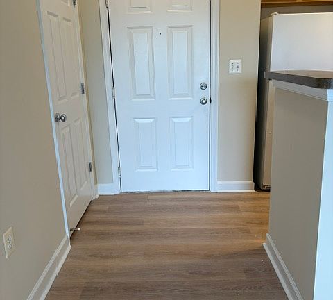 Front door from interior