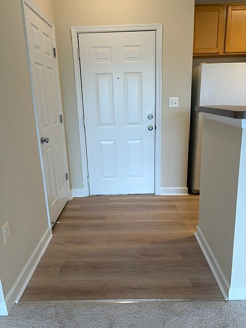 Front door from interior