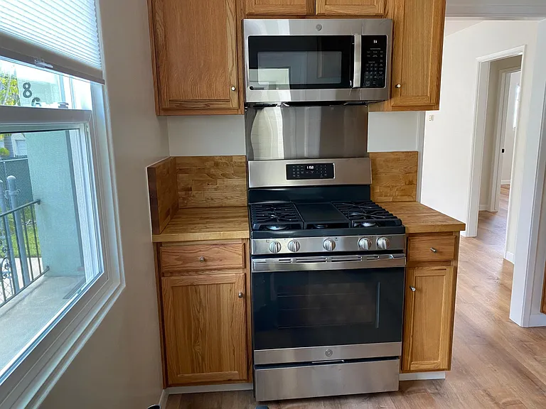 Kitchen, facing south.