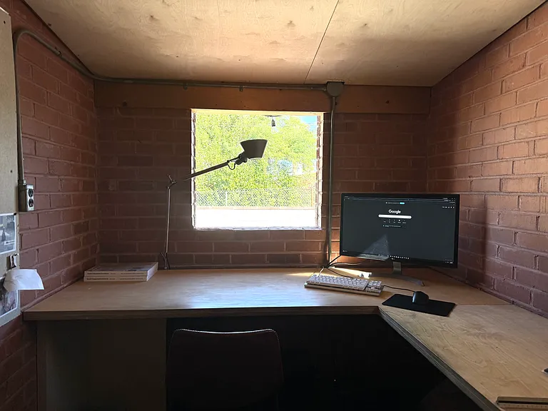 exterior home office with AC