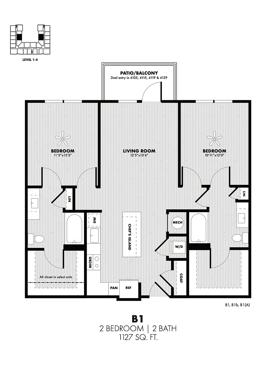 Floor plan B1