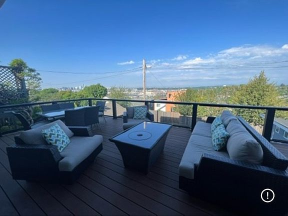 View from Space Needle to Rainier from lower deck.