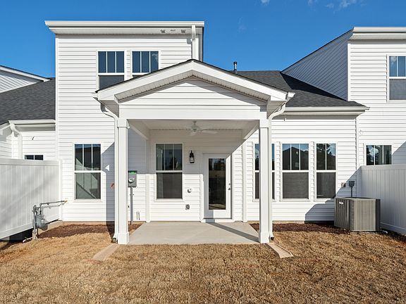 2 story townhome, grey and white exterior