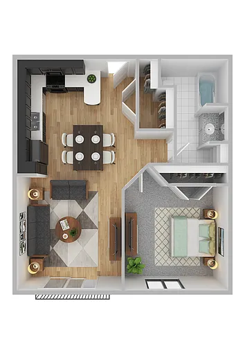 Floor plan 1 Bedroom