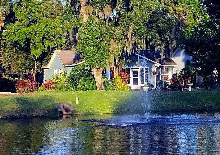 Back of Home Across Lake