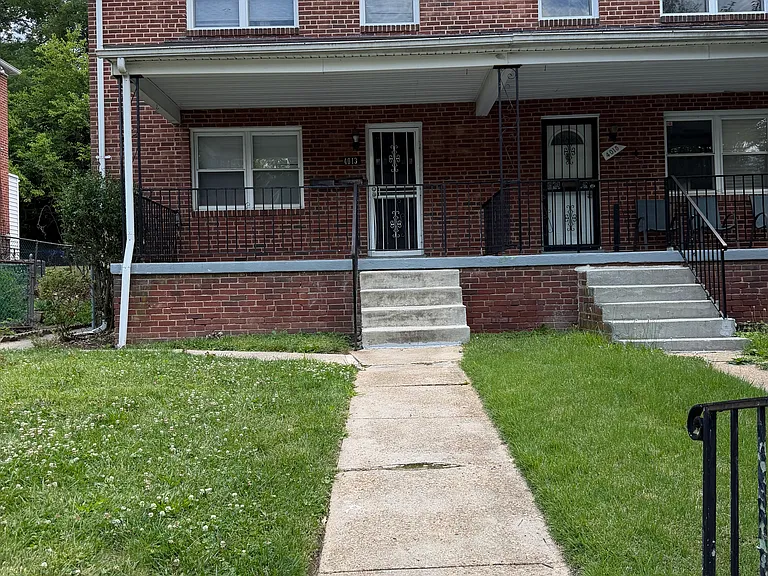 Front yard and building