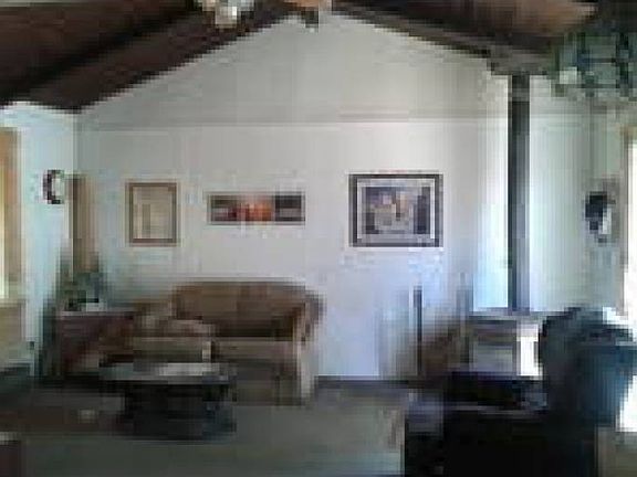 Living room w/wood stove