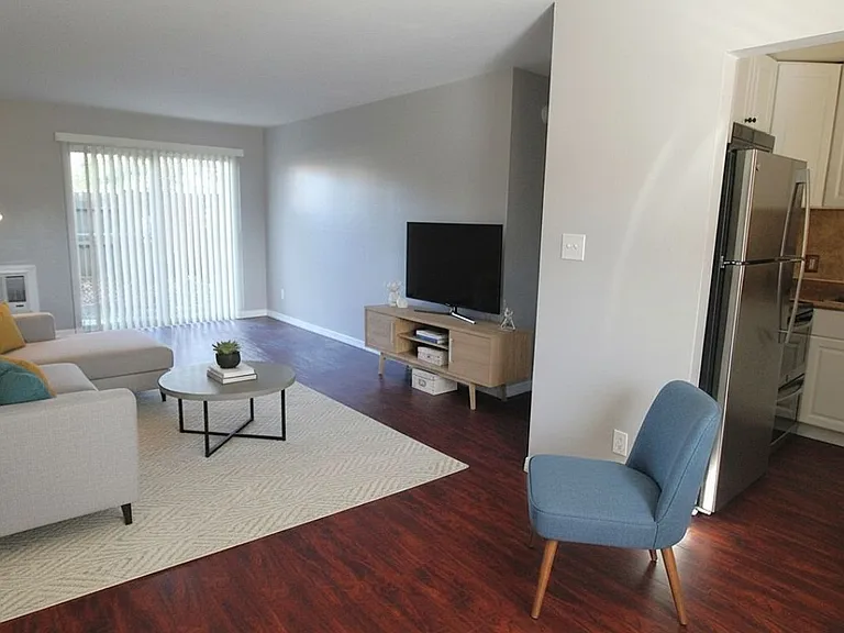 virtually staged living area