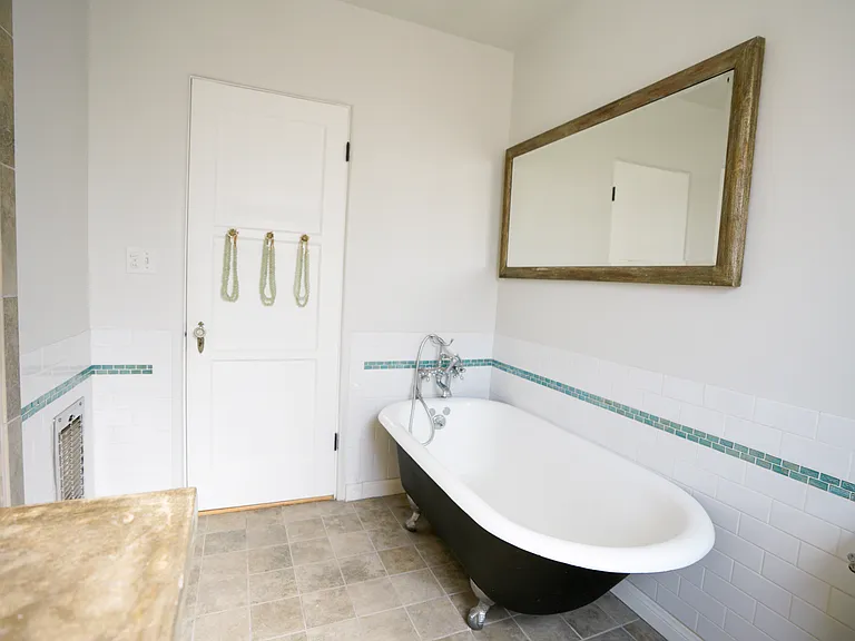 Bathroom- Walk-In Shower & Claw Foot Tub