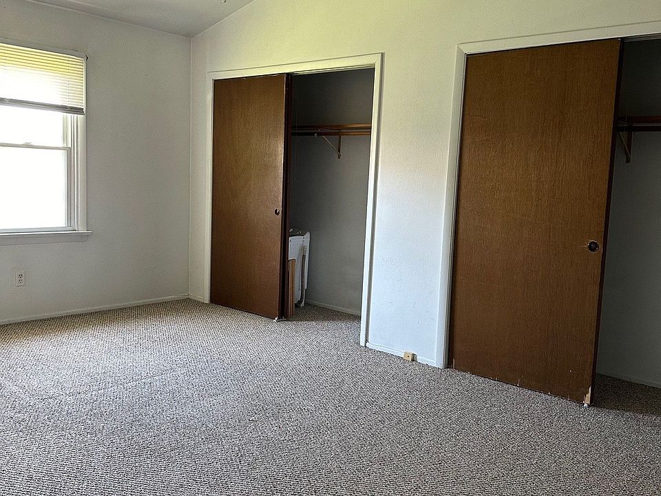 Large bedroom with two closets.